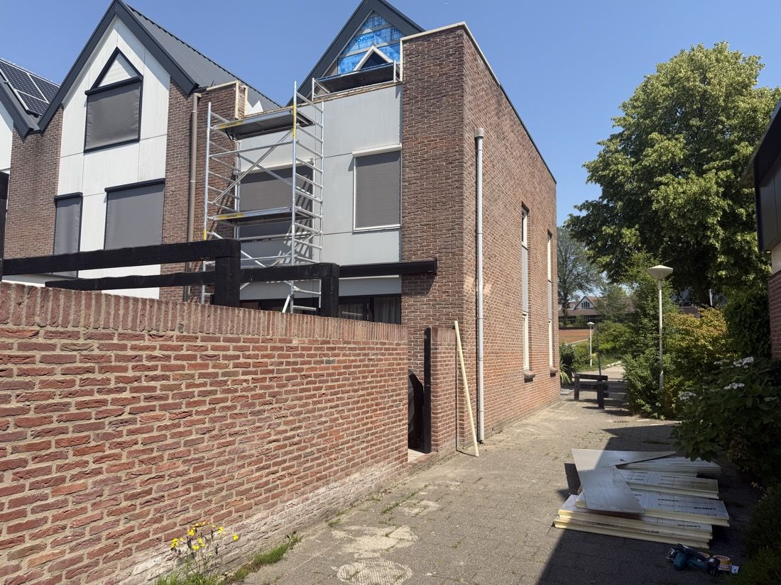 Gevelwerk tijdens een verduurzaming, uitgevoerd door TIVO